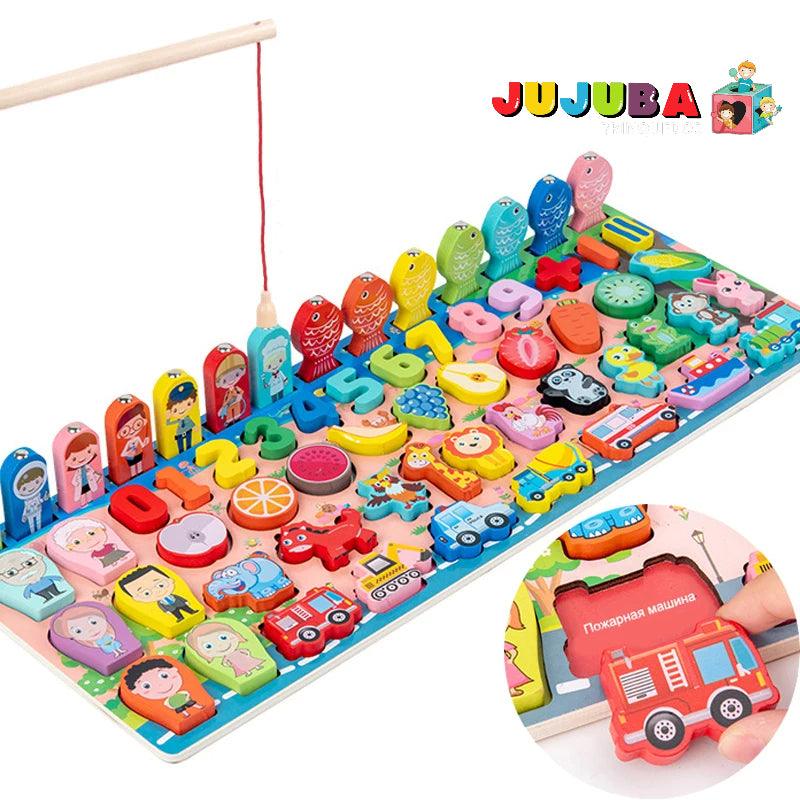 Tabuleiro Educacional Montessori - Jujuba Brinquedos 
