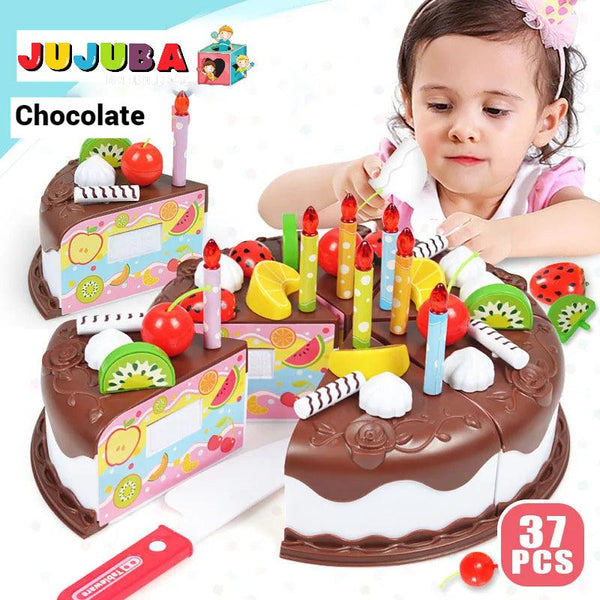 Brinquedo Bolo Aniversário Chocolate - Minha loja