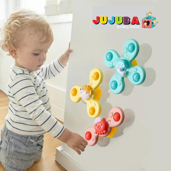 Kit Spinner Infantil - 3 peças - Jujuba Brinquedos 