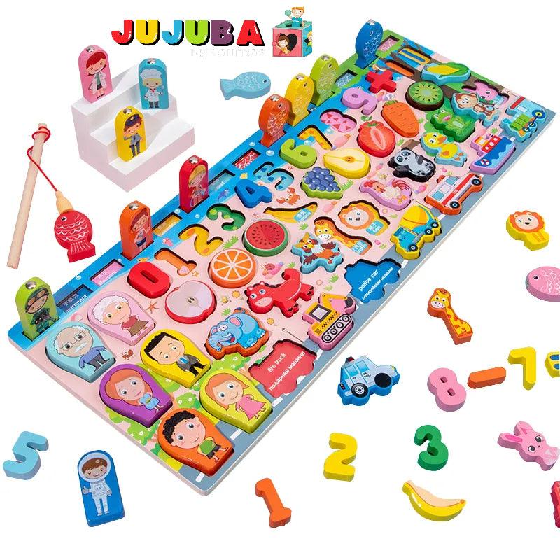 Tabuleiro Educacional Montessori - Jujuba Brinquedos 